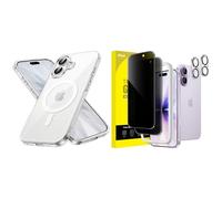 JETech for iPhone 17 Magnetic Case and Privacy Screen Protector with Camera Lens Protector Bundle