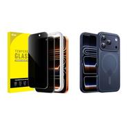 JETech for iPhone 17 Pro Max Privacy Screen Protector and Magnetic Case Bundle