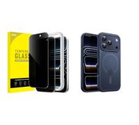 JETech for iPhone 17 Pro Privacy Screen Protector and Magnetic Case Bundle