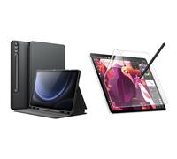 JETech for Samsung Galaxy Tab S9 FE+ / S9 FE Plus Slim Folio Stand Case and Paper Screen Protector Bundle