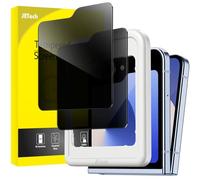 JETech Front Privacy Screen Protector ONLY for Galaxy Z Flip7FE 2025 / Z Flip 6 2024, Anti-Spy Tempered Glass Film with Easy Installation Tool, Case-Friendly, 2-Pack