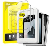 JETech Front Screen Protector for Galaxy Z Flip7FE 2025 / Z Flip 6 2024, Tempered Glass Film with Easy Installation Tool, Case-Friendly, HD Clear, 3-Pack