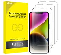 JETech Full Coverage Screen Protector for iPhone 14 Plus 6.7-Inch, 9H Tempered Glass Film Case-Friendly, HD Clear, 3-Pack