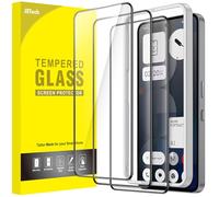 JETech Full Coverage Screen Protector for Nothing Phone 3a Pro, Black Edge Tempered Glass Film with Easy Installation Tool, Case-Friendly, HD Clear, 3-Pack