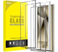 JETech Full Coverage Screen Protector for Samsung Galaxy S24 Ultra 5G 6.8-Inch, Tempered Glass Film with Easy Installation Tool, Fingerprint ID Compatible, HD Clear, 3-Pack