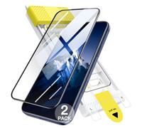 JETech Infinity Screen Protector for iPhone 17 Pro, 9H+ 3D Full Coverage Tempered Glass, Anti-Fingerprint, Auto-Align Installation, Case-Friendly, 2-Pack