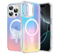 JETech Iridescent Case for iPhone 16 Pro 6.3-Inch with Camera Control Capture Button, Compatible with MagSafe, Cute Unique and Aesthetic Design, Colorful Translucent Cover (Iridescent)