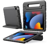 JETech Kids Case for iPad 10.2 Inch (9th/8th/7th Generation, 2021/2020/2019), iPad Air 3 10.5 (3rd Gen, 2019) and iPad Pro 10.5 2017, Shockproof Lightweight Tablet Cover with Handle Stand (Black)
