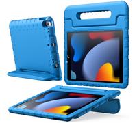JETech Kids Case for iPad 10.2 Inch (9th/8th/7th Generation, 2021/2020/2019), iPad Air 3 10.5 (3rd Gen, 2019) and iPad Pro 10.5 2017, Shockproof Lightweight Tablet Cover with Handle Stand (Blue)