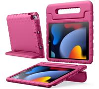 JETech Kids Case for iPad 10.2 Inch (9th/8th/7th Generation, 2021/2020/2019), iPad Air 3 10.5 (3rd Gen, 2019) and iPad Pro 10.5 2017, Shockproof Lightweight Tablet Cover with Handle Stand (Plum)