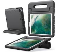 JETech Kids Case for iPad 9.7 Inch (6th/5th Generation, 2018/2017), iPad Air 2/1 9.7 (2nd/1st Gen, 2014/2013) and iPad Pro 9.7 2016, Shockproof Lightweight Tablet Cover with Handle Stand (Black)
