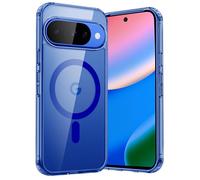 JETech Magnetic Case for Google Pixel 10/10 Pro 2025 Compatible with MagSafe and Pixelsnap Charger, Shockproof Phone Bumper Cover, Anti-Scratch Clear Back (Indigo)