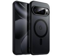 JETech Magnetic Case for Google Pixel 10/10 Pro 2025, Compatible with MagSafe and Pixelsnap Charger, Translucent Matte Back Shockproof Phone Cover (Obsidian)