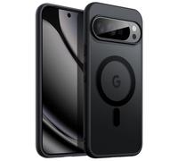 JETech Magnetic Case for Google Pixel 10/10 Pro 2025, Compatible with MagSafe and Pixelsnap Charger, Translucent Matte Back Shockproof Phone Cover (Obsidian)