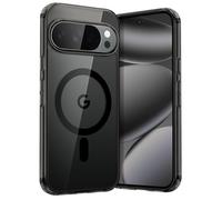 JETech Magnetic Case for Google Pixel 10 Pro XL 2025 Compatible with MagSafe and Pixelsnap Charger, Shockproof Phone Bumper Cover, Anti-Scratch Clear Back (Obsidian)