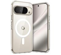 JETech Magnetic Case for Google Pixel 10 Pro XL 2025 Compatible with MagSafe and Pixelsnap Charger, Shockproof Phone Bumper Cover, Anti-Scratch Clear Back (Clear)