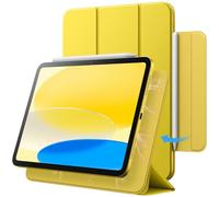 JETech Magnetic Case for iPad (A16) 11th/10th Generation (2025/2022), Magnetic Attachment, Slim Tablet Cover with Auto Wake/Sleep (Yellow)
