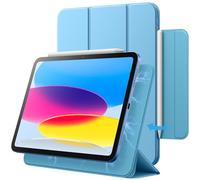 JETech Magnetic Case for iPad (A16) 11th/10th Generation (2025/2022), Magnetic Attachment, Slim Tablet Cover with Auto Wake/Sleep (Sky Blue)