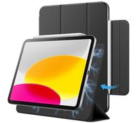 JETech Magnetic Case for iPad (A16) 11th/10th Generation (2025/2022), Magnetic Attachment, Slim Tablet Cover with Auto Wake/Sleep (Black)