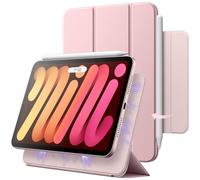 JETech Magnetic Case for iPad mini (A17 Pro, 2024 Model, 7th Generation) / mini 6 (2021 Model, 6th Generation), Magnetic Attachment, Slim Smart Tablet Cover with Auto Wake/Sleep (Pink)