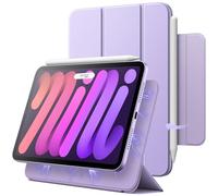 JETech Magnetic Case for iPad mini (A17 Pro, 2024 Model, 7th Generation) / mini 6 (2021 Model, 6th Generation), Magnetic Attachment, Slim Smart Tablet Cover with Auto Wake/Sleep (Purple)