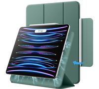 JETech Magnetic Case for iPad Pro 12.9 Inch 2022/2021/2020/2018 (6th/5th/4th/3rd Generation), Pencil 2nd Charging, Magnetic Attachment, Cover Auto Wake/Sleep (Misty Blue)