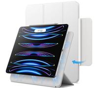 JETech Magnetic Case for iPad Pro 12.9 Inch 2022/2021/2020/2018 (6th/5th/4th/3rd Generation), Pencil 2nd Charging, Magnetic Attachment, Cover Auto Wake/Sleep (Silver)