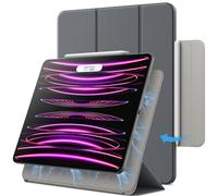 JETech Magnetic Case for iPad Pro 12.9 Inch 2022/2021/2020/2018 (6th/5th/4th/3rd Generation), Pencil 2nd Charging, Magnetic Attachment, Cover Auto Wake/Sleep (Space Gray)