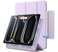 JETech Magnetic Case for iPad Pro 13-Inch M5/M4 (2025/2024), Support Pencil Pro and Pencil (USB-C), Powerful Magnet, Slim Trifold Stand Tablet Cover with Auto Wake/Sleep (Purple)