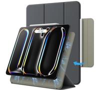 JETech Magnetic Case for iPad Pro 13-Inch M5/M4 (2025/2024), Support Pencil Pro and Pencil (USB-C), Powerful Magnet, Slim Trifold Stand Tablet Cover with Auto Wake/Sleep (Space Gray)