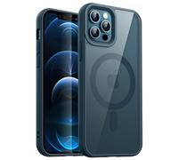 JETech Magnetic Case for iPhone 12/12 Pro, Pacific Blue