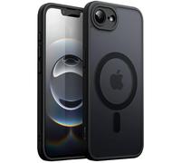JETech Magnetic Case for iPhone 17e (2026) / iPhone 16e Compatible with MagSafe, Translucent Matte Back Slim Shockproof Phone Cover, 6.1-Inch Display (Black)