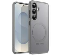 JETech Magnetic Case for Samsung Galaxy S25+ / S25 Plus 5G, Compatible with MagSafe, Translucent Matte Back Shockproof Phone Cover (Silver Shadow)