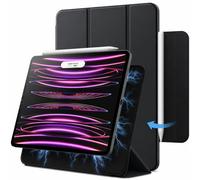 JETech Magnetic Case ONLY for iPad Pro 11 Inch (2022/2021/2020/2018 Model), and iPad Air 5/4 (10.9-inch 2022/2020), Support Pencil 2nd Gen Charging, Magnetic Attachment (Black/Black)