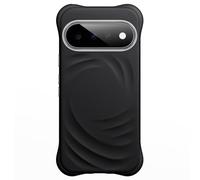 JETech Magnetic Silicone Case for Google Pixel 11, Black | Compatible with MagSafe, Swirl Texture, Four-Corner Shockproof Protection, Metal Camera Ring, Metal Buttons, Soft Grip