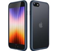 JETech Matte Case for iPhone SE 3/2 (2022/2020), iPhone 8/7, 4.7-Inch, Shockproof Military Grade Drop Protection, Frosted Translucent Back Phone Cover, Anti-Fingerprint (Storm Blue)