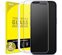 JETech Matte Screen Protector for iPhone 16 Plus 6.7-Inch, Anti-Glare 9H Tempered Glass Film, Anti-Fingerprint, Smooth Touch, Easy Installation, Case-Friendly, 2-Pack
