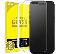 JETech Matte Screen Protector for iPhone 17 Air, Anti-Glare 9H Tempered Glass Film, Anti-Fingerprint, Smooth Touch, Easy Installation, Case-Friendly, 6.5-Inch Display, 2-Pack