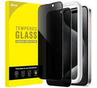JETech Privacy Screen Protector for iPhone 15 Pro, 2-Pack
