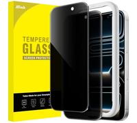 JETech Privacy Screen Protector for iPhone 17 Pro 6.3-Inch, Anti-Spy Tempered Glass Film with Easy Installation Tool, 2-Pack