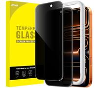 JETech Privacy Screen Protector for iPhone 17 Pro Max 6.9-Inch, Anti-Spy Tempered Glass Film with Easy Installation Tool, 2-Pack