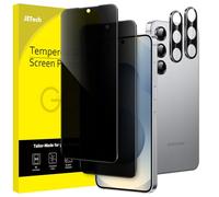 JETech Privacy Screen Protector for Samsung Galaxy S25 5G with Camera Lens Protector, Anti-Spy Tempered Glass Film, Fingerprint ID Compatible, 2-Pack Each