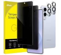 JETech Privacy Screen Protector for Samsung Galaxy S25 Edge with Camera Lens Protector, Anti-Spy Tempered Glass Film, Fingerprint ID Compatible, 2-Pack Each
