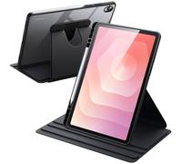 JETech Rotating Case for Galaxy Tab S10+/S9 FE+/S9+ 12.4", Black