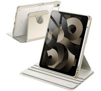 JETech Rotating Case for iPad Air 11-Inch M3/M2 (2025/2024), iPad Air 5/4 (2022/2020 5th/4th Generation), 360 Degree Rotation Protective Stand Cover Clear Back, Auto Wake/Sleep (Starlight)