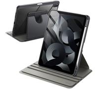 JETech Rotating Case ONLY for iPad Air 11-Inch M4/M3/M2 (2026/2025/2024), iPad Air 5/4 (2022/2020 5th/4th Generation 10.9-Inch), 360 Degree Rotation Protective Stand Cover Clear Back (Space Gray)