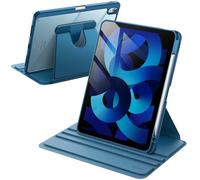 JETech Rotating Case ONLY for iPad Air 11-Inch M4/M3/M2 (2026/2025/2024), iPad Air 5/4 (2022/2020 5th/4th Generation 10.9-Inch), 360 Degree Rotation Protective Stand Cover Clear Back (Blue)