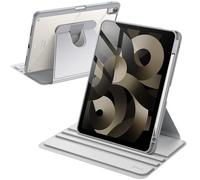 JETech Rotating Case ONLY for iPad Air 11-Inch M4/M3/M2 (2026/2025/2024), iPad Air 5/4 (2022/2020 5th/4th Generation 10.9-Inch), 360 Degree Rotation Protective Stand Cover Clear Back (Silver)