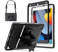 JETech Rugged Case for iPad 9th/8th/7th Gen 10.2", Black