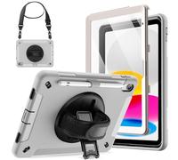 JETech Rugged Case for iPad (A16) 11th/10th Gen, Light Grey